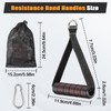 2Pcs Resistance Band Handles, Ergonomic Pull Up Handles Cable Machine