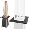 Aspect Living Pyramid Flame Patio Heater Accessory Table, Steel Construction,