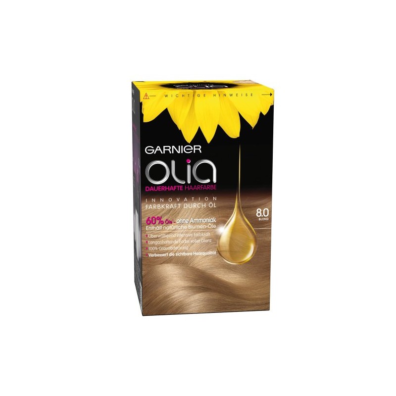 Garnier Olia 8.0 Blonde Permanent Hair Colour without Ammonia with