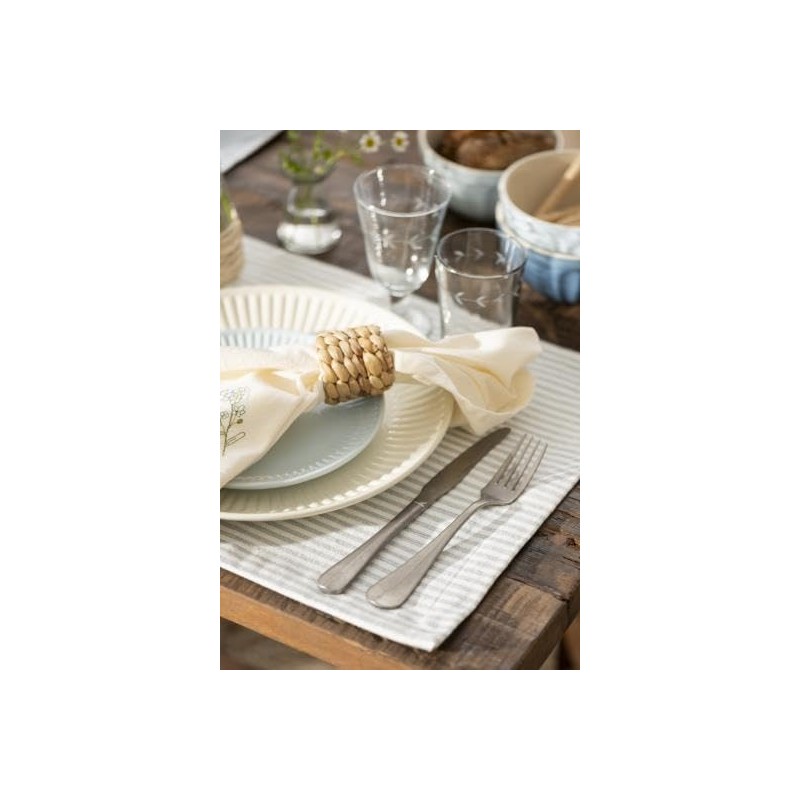 Flora Butter Cream Fabric Napkin with Forget-Me-Not Width 40 L