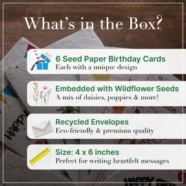 iEcco Happy birthday seed paper greeting card