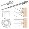 Muzata 30 Pairs 1/8" Cable Railing Hardware Kit Swage Toggle