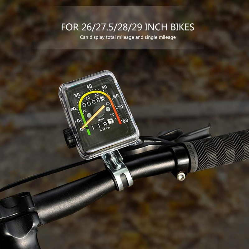 MAGT Bicycle Computer, Durable Bicycle Speedometer Metal-Plastic Bicycle Odometer Classic