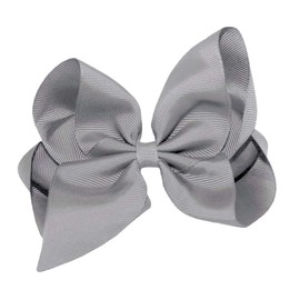 WD2U Girls 6" Classic Style Boutique GrosGrain Hair Bow on Alligator Clip USA Emerald Green