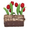 Artificial Tulips Flower Ornament 1:12 Doll House Garden Decor Simulated