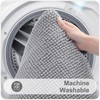 smiry Non Slip Chenille Bath Mat Set, Pack of 2,