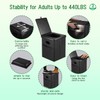 Panmout 16.5" XL Portable Toilet for Camping, Foldable Travel Toilet