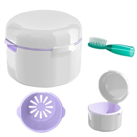 TIAOCITY Denture Box for Storage and Immersion Dentures Cleaning Baths
