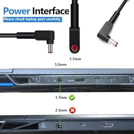 Cargador de CA de 180 W para Acer Nitro 5 7 AN515 AN517 ANV15 AN715 Predator Helios 300 500 PH315 PH317 G3 Triton 300 500 PT515 PT314 PT315 Aspire V17