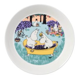 Moomin by ARABIA 1069422 Moomin Plate Plate, 7.5 inches (19 cm), Moomin Berry Season 2024 Summer Moomin Tableware, Arabia