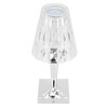 LED Crystal Table Lamp Transparent Prism Dimmable Desk Lamp USB