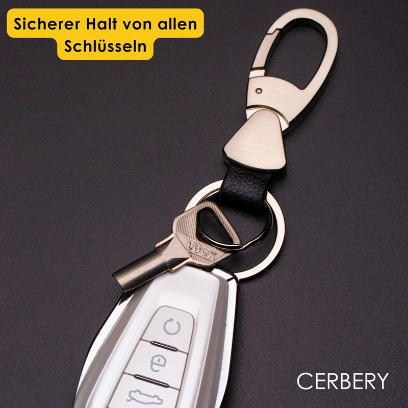 Cerbery - Hardened Steel Key Ring Set - 5 x
