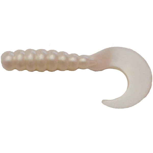 Big Bite Baits FG2-43 Fat Grub Bait, Pearl Glow Finish