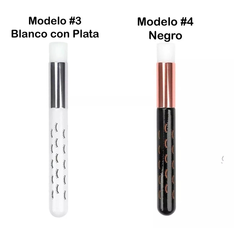 Mafab Brocha Limpieza Extensiones De Pestañas Rosa, Blanca Suave