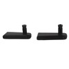 1 Pair Bike Rearview Mirror Plastic Handle Foldable 360 Degree