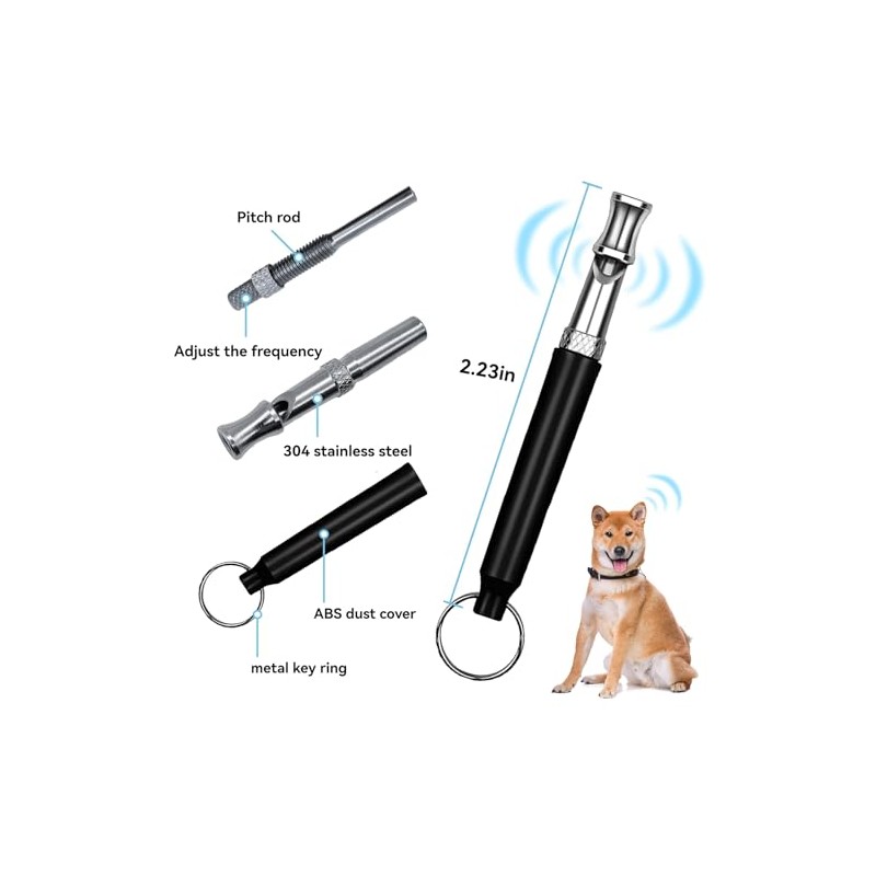 2 Pack Dog Whistles to Stop Neighboring Dog Barking, Professional
