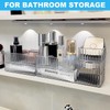 AUTUUCKEE 7pcs Clear Drawer Organizer, 4 Sizes Stackable Makeup Drawer
