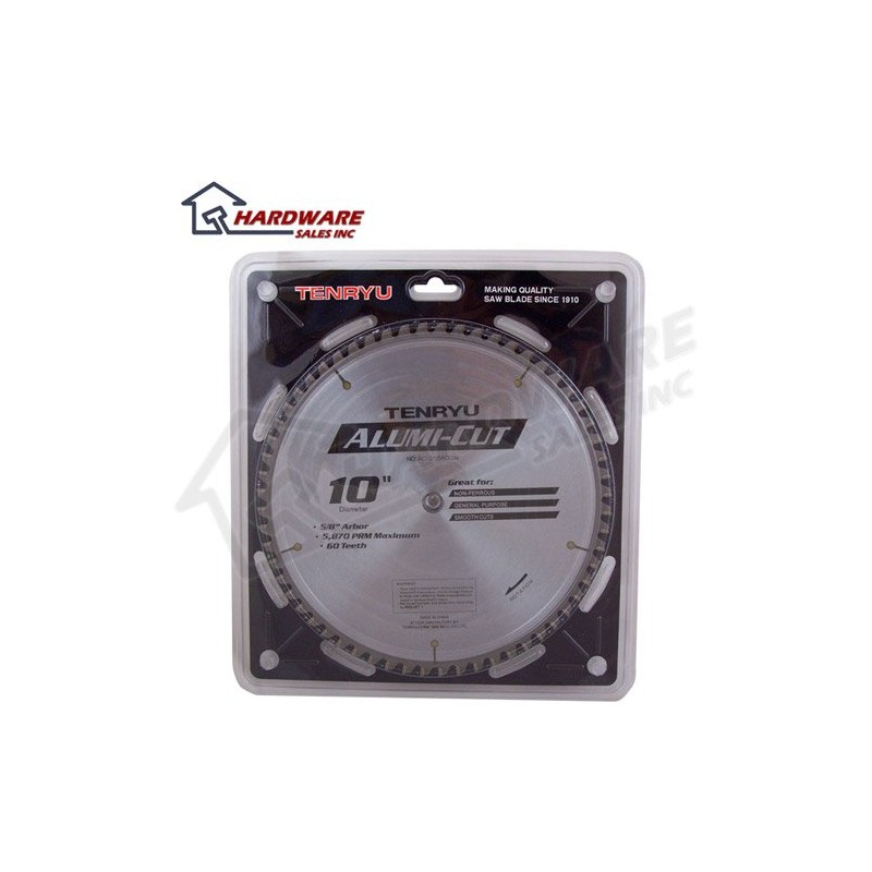 Tenryu AC-25560DN 10" x 60-Tooth Alumi-Cut Circular Saw Blade for