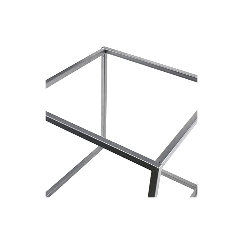 Homeford Metal Cube Centerpiece, 10-inch, Silver
