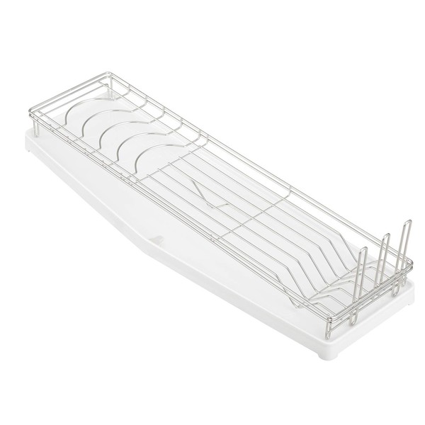 LEC Slim (Long) SIAA Antibacterial Dish Drainer Tray for 2 to 3 People, Space Use