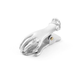 1pcs Retro Hand Women's Bookmark - Noble Metal Bookmark Clip, Small and Delicate Handwritten Bookmark Clip Stationery, Birthday Gift for Beautiful Girls, Christmas Gift for Women (Silver)