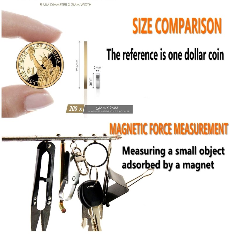 Deryun 60 Pack Small Magnets for Crafts,Mini,Tiny,Fridge,Refrigerator,Whiteboard,Round,Multi-Use Magnets