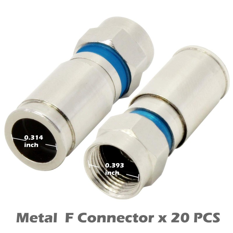 Coax Cable Crimper Cutter - TECHTOO Coaxial Cable Compression Fitting