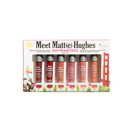 theBalm MEET MATTE HUGHES® San Francisco - Set of 6 Mini Long-Lasting Liquid Lipsticks, 2.4 fl. oz.