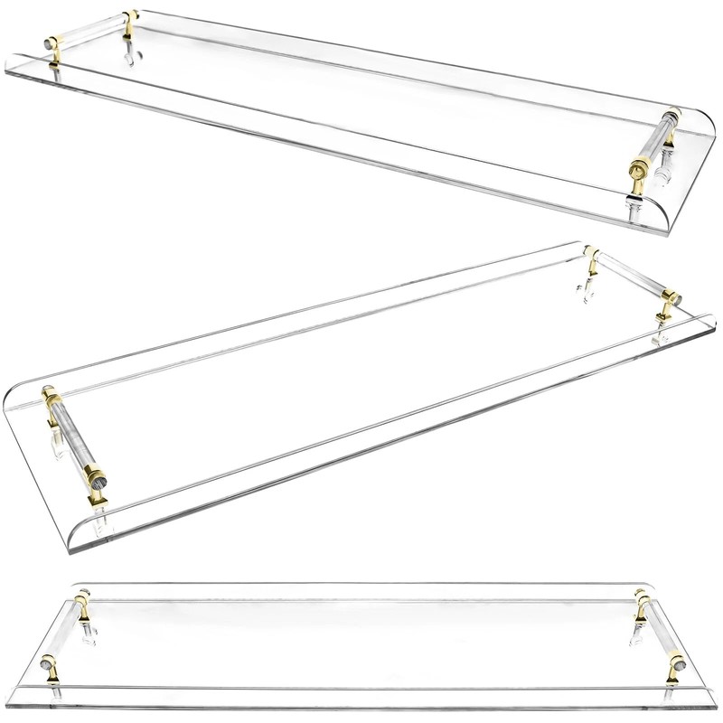 WUSILILU Acrylic Bathtub Tray,31" Clear Acrylic Bathroom Bathtub Tray w/Handle