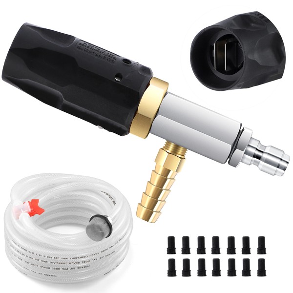FIXFANS Adjustable Pressure Washer Long Range Nozzle 3-3.5 GPM with