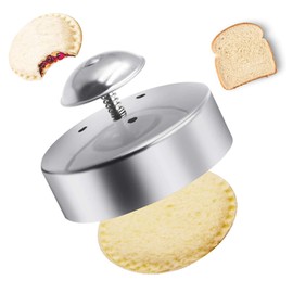 Sandwich Sealer，3.5-inch 304 stainless steel sandwich cutter，Sandwich Cutter and Sealer，DIY Sandwich Cutter for Kids Lunch Back to School