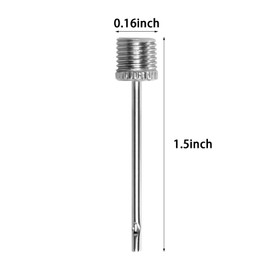 tiggell Air Pump Needles for Balls Inflator Needles for Soccer Basketball Football Volleyball Equipment Rugby Balls Replacement Pins with Storage Box (100, Silver)