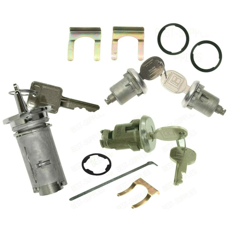 Buick 1955-1958 cerradura de maletero con 2 llaves GM auténticas