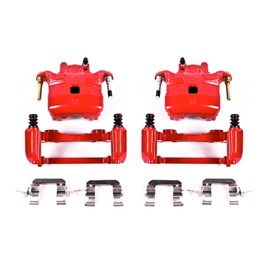 Power Stop Front S2690A Pair of High-Temp Red Powder Coated Calipers