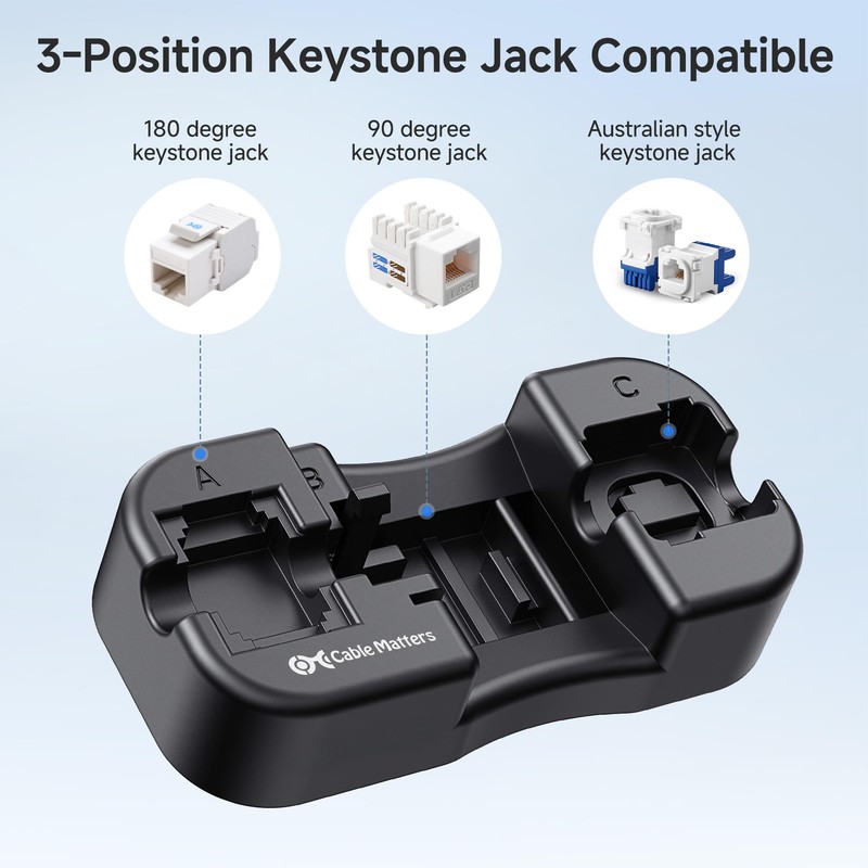 Cable Matters Keystone Jack Punch Down Tool Stand - Stable