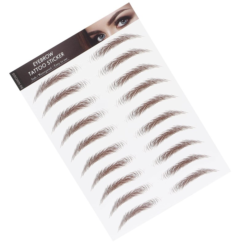 6D Eyebrow Tattoo Sticker, Professional Waterproof Eyebrow Transfer Sticker, Eyebrow