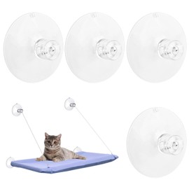 4 Pcs Thick Suction Cup Cat Window Perches Cat Window Hammock Replacement Suction Cup for Cat Window Seat Cat Perch Cat Hammock Hanging Pet Supplies (Classic Style)