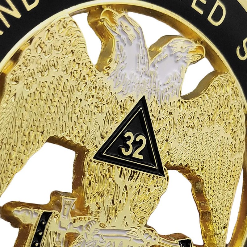 Ancient & Accepted Scottish Rite 32nd Degree Masonic Car Emblem