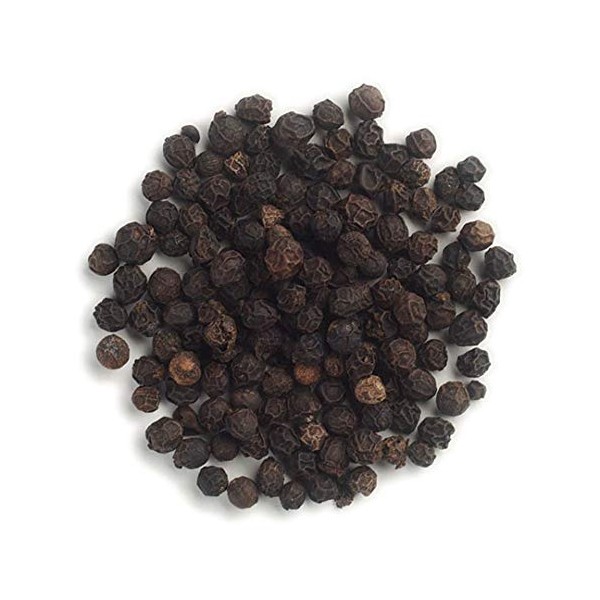 Frontier Co-op Peppercorns, Black Whole, Kosher, Non-irradiated | 1 lb. Bulk Bag | Piper nigrum L.