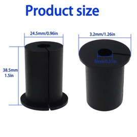 Nihfien Starlink Cable Routing Kitfor 1 Inch Wall Hole, 2 Pcs Starlink Silicone Wall Bushing Grommets, Wall Sleeves Pass Through Ethernet Cables Mount for Wire Organizer Accessories (Black)