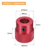 sourcing map Anodization Aluminum Alloy Handwheel 8mm Bore 20mm OD
