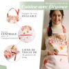 Maison d' Hermine Amarante 100% Cotton 1 Piece Kitchen Apron