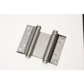 Amig - Double Hinge Accessories | Double Action Hinge | 125 x 126 mm | Square Edges | With Adjustable Closing Force | Holds Entrance Doors Securely | Painted Brass Plated Steel