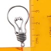 hobbyhub 100Pcs Antique Silver Lamp Light Bulb Charms Pendants for