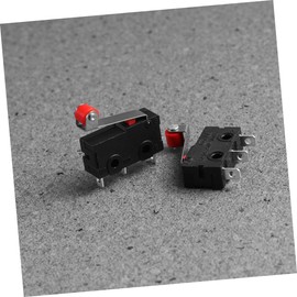 Mobestech 12pcs Micro Lever Roller Switches 250v 5a Spdt 1no 1nc Momentary Hinge Roller Lever Micro for Electronics