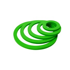 Pack of 5 Feeding Rings Aquarium, Aquarium Grass Retaining Ring Set, 5 Sizes, Green Floating Plant Ring, Round Floating Ring for Aquariums, Suitable Feeding Goldfish and Turtles in the Aquarium.