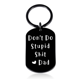 Coolest Gifts for 19 Year Old Boy, Dont Do Stupid Sh T Keychains, Easter Basket Gifts for Kids Adults, Easter Basket Stuffers for Teens, Son Gifts for 18 Year Old Boys, Funny Birthday Gifts from Dad