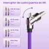 2 Pieces 4 In 1 Data Cable Type-c Fast Charging