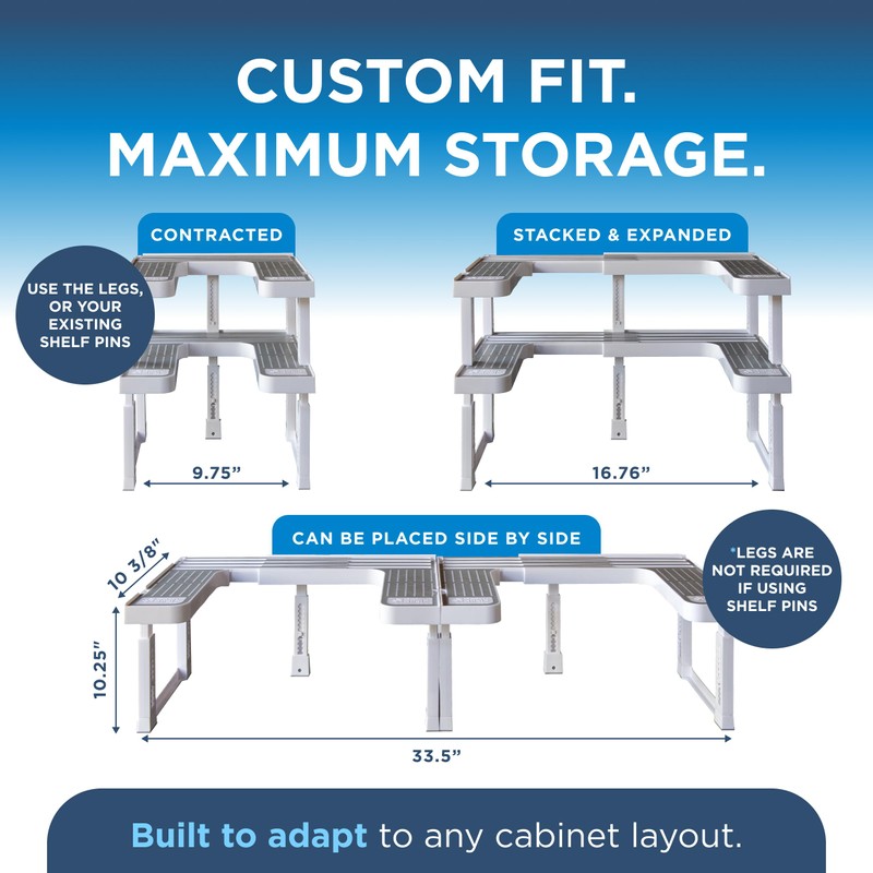 Spicy Shelf 3.0 - Expandable 2 Tiered Spice Rack Organizer