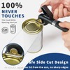 RICKUNCL Safety Side Cut Can Opener, Oversized Rubber Knob, No